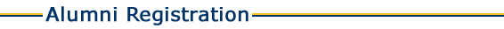 Alumni Registration